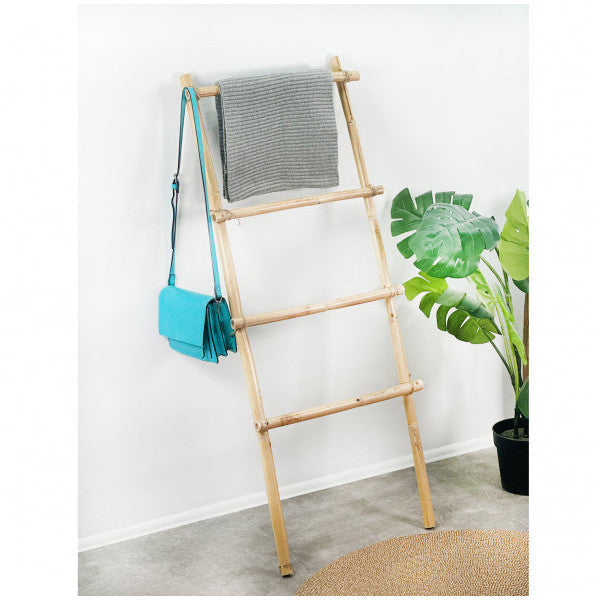 Standing Hanger Wooden Decorative Ladder Hanger Natural Bamboo Spear 6095