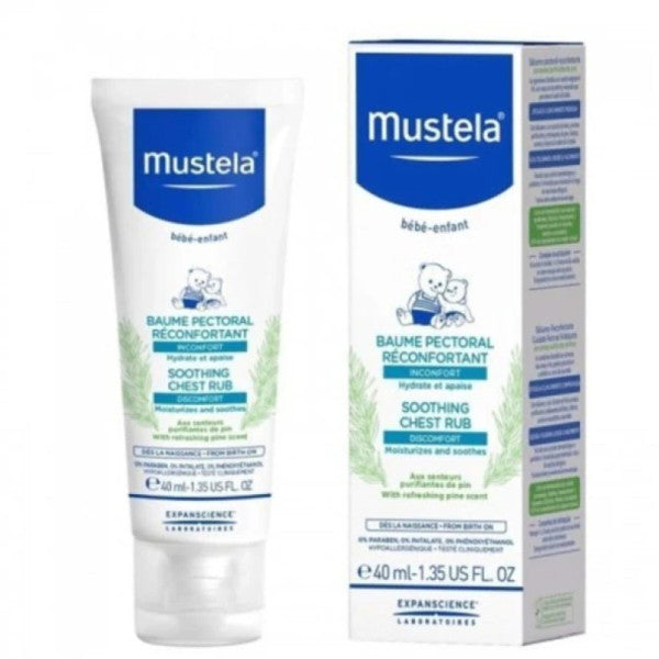 Mustela Soothing Comfort Chest Rub 40 Ml - Comforting Chest Balm