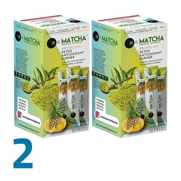 Matcha Premium Japanese Bromelain Pineapple Lemon Matcha Tea 20X8Gr X 2Pcs