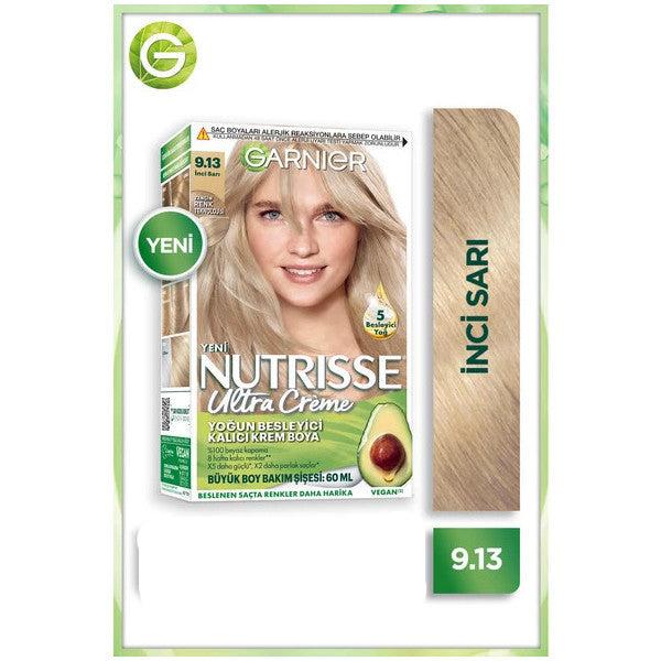 Garnier Nutrisse Intense Nourishing Permanent Cream Hair Dye 9.13 Pearl Blonde