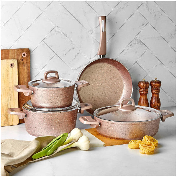 Karaca Biogranit Rose New 7 Piece Cookware Set