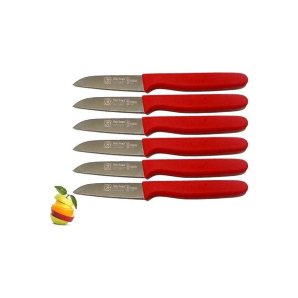 Sürbisa 61007 Red Fruit Knife Set Of 6