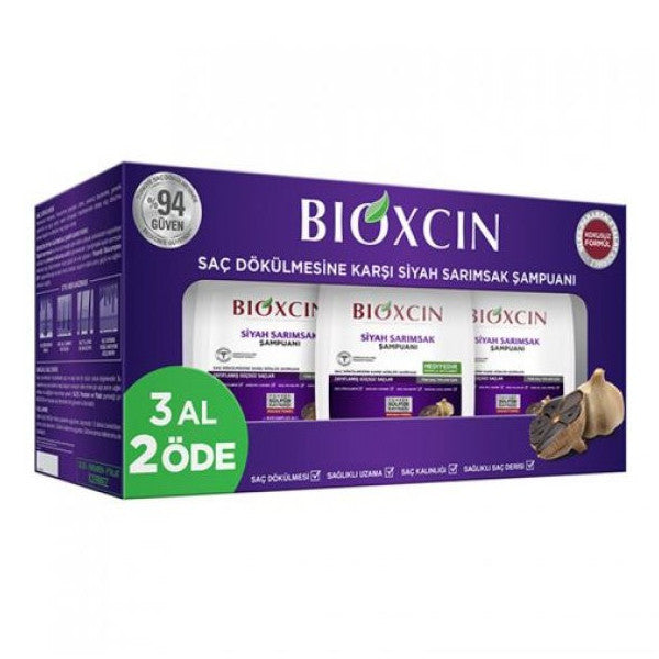 Bioxcin Anti Hair Loss Black Garlic Shampoo 300 Ml