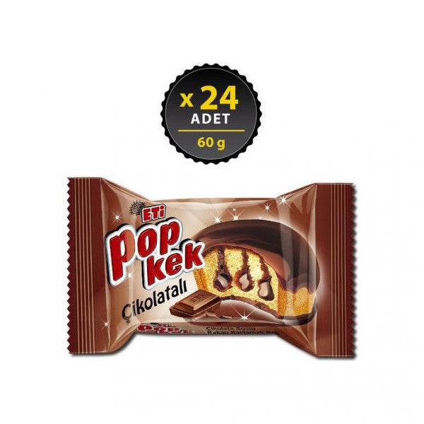 Eti Popkek Chocolate 60 G X 24 Pieces