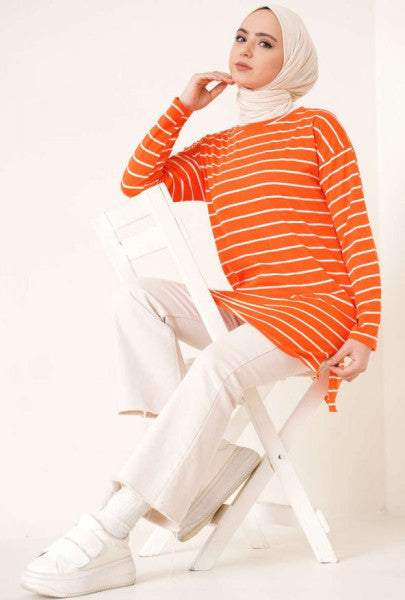 Striped Tunic Orange