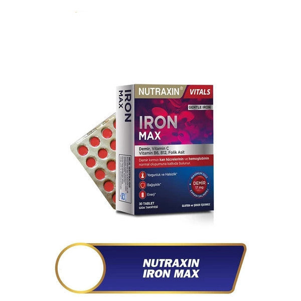 Nutraxin Iron Max 17 Mg 30 Tablets