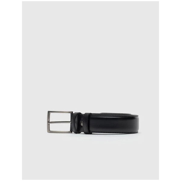 Genuine Leather Men's Black Classic Belt