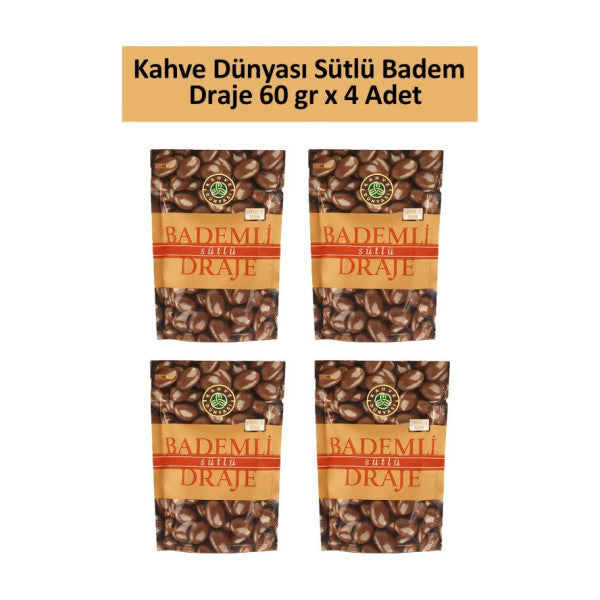 Kahve Dünyası Milk Almond Dragee 60 Gr X 4 Pieces