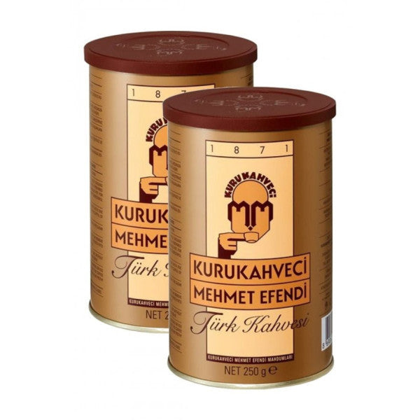 Kurukahveci Mehmet Efendi Turkish Coffee 250 G Tin Package X 2 Pieces