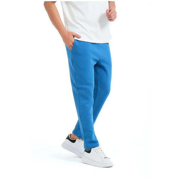 Justever Relaxed Fit Fleece Blue Men's Sweatpants - Atlas