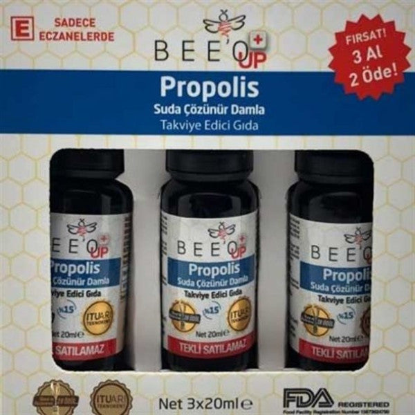 Beeo Up Propolis Water Soluble Drops 20Ml (Buy 3 Pay 2)