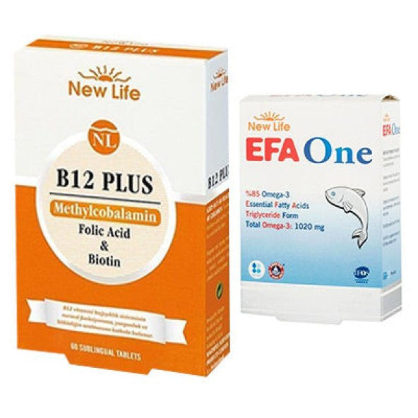 New Life B12 artı 60 tablet ve EFA