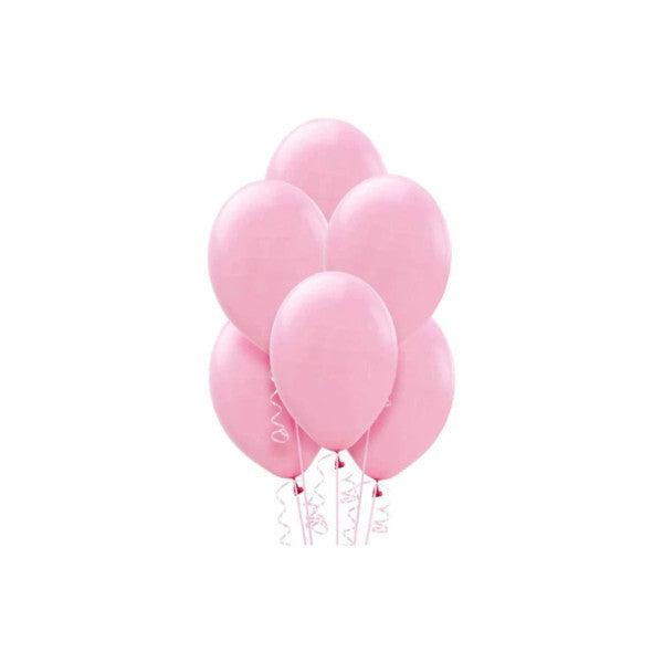 Pink Colored Metallic Decoration And Party Balloons 25 Pieces