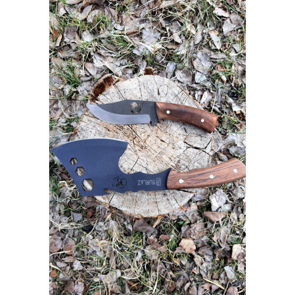 Sürlaz Camping Axe Outdoor Knife Axe 2-Piece Camping Set