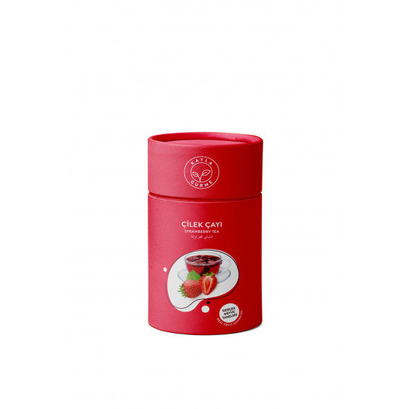 Kayla Gurme Strawberry Tea - Strawberry Grain - Cylinder Cardboard Box 175 Gr.