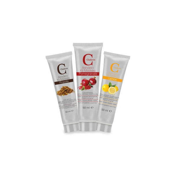 Claderm 50Ml 3 Pieces (Propolis-Pomegranate-Lemon) Advantage Package