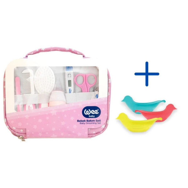 Wee Baby Baby Care Set - Pink (With Floating Ducks Gift)