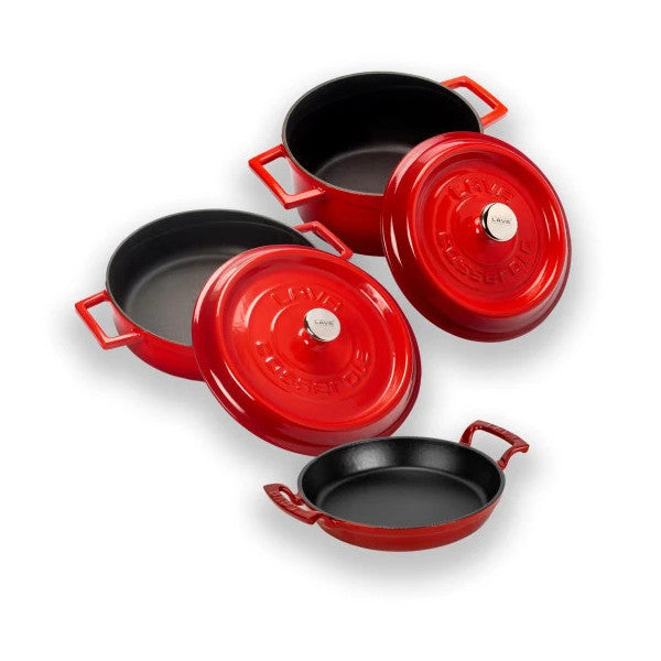 Lava Cast 3X Trendy Series 6 Piece Cookware Set