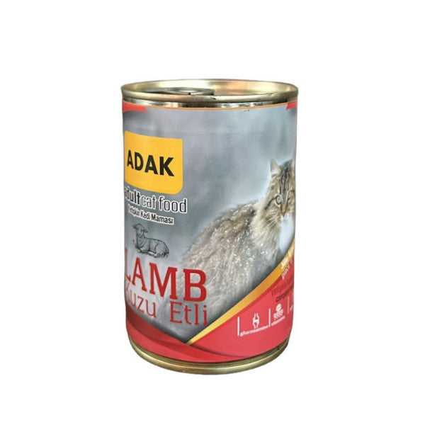 Adak Adult Cat Food Canned With Lamb Meat 415 Gr X 48 Pieces