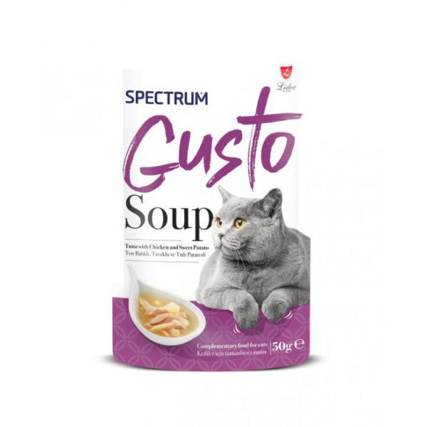 Spectrum Gusto Cat Soup With Tuna, Chicken And Sweet Potato 50 Gr