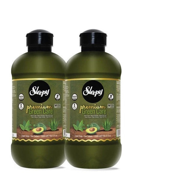 Sleepy Premium Green Care Series Liquid Soap 2X1500 Ml