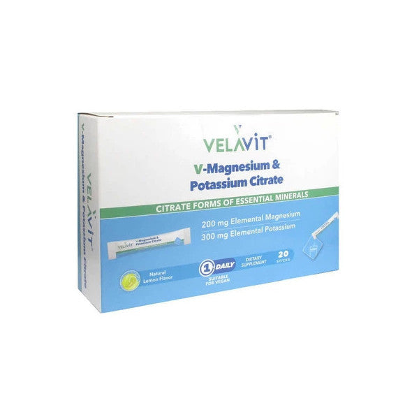 Velavit V-Magnesium & Potassium Citrate 20 Powder Sachet