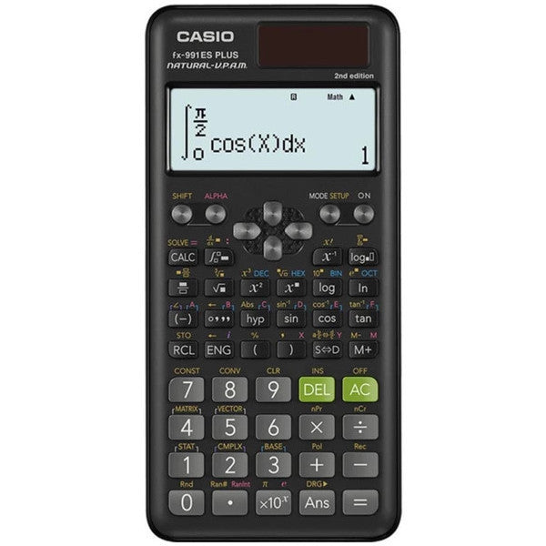 Casio Fx-991Es Plus 2Nd Edition Black 417 Function Scientific Calculator