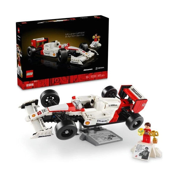 Lego Icons 10330 Mclaren Mp4/4 And Ayrton Senna (693 Pieces)