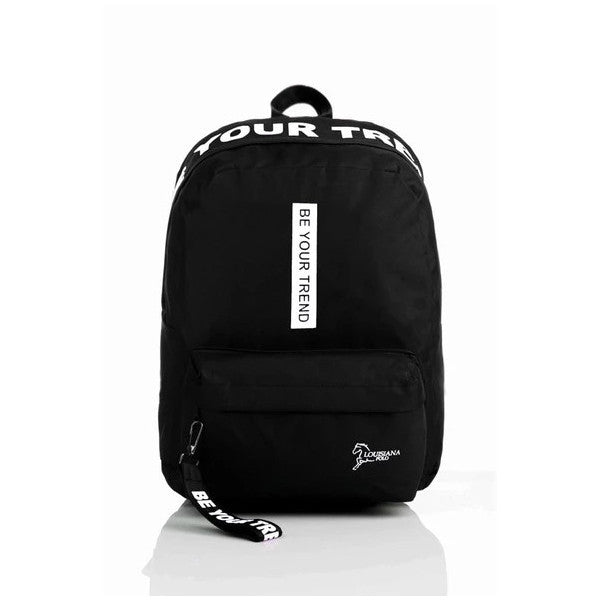 By Trend Laptop Compartment School Bag Be Your Black White 1140