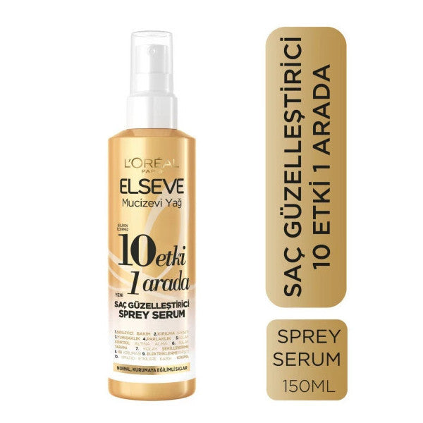 L'oréal Paris Elseve Miraculous Oil 10 Effects İn 1 Hair Beautifying Spray Serum 150Ml