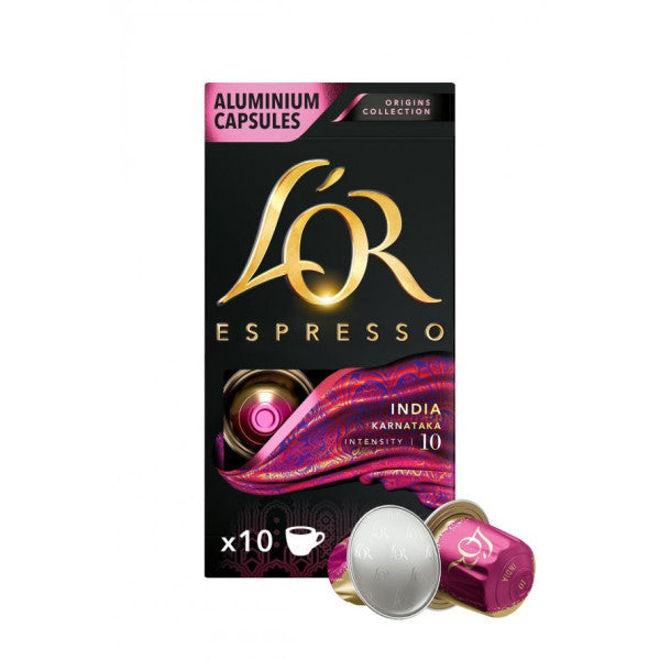 L'or Espresso Origin India 10 Capsules Coffee 10 Pieces