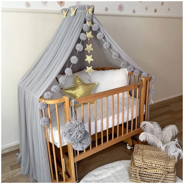 Pamuka Baby Crib Mosquito Net Gray