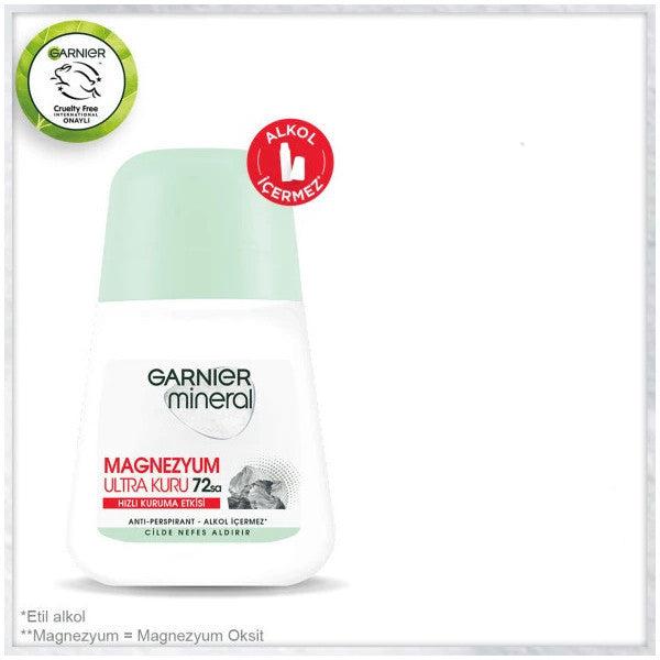 Garnier Mineral Magnesium Ultra Dry Roll On 50 Ml