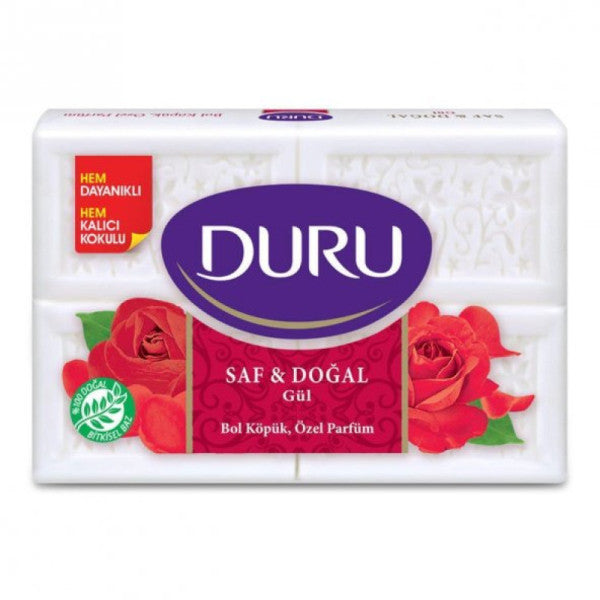 Duru Bath Soap Pure Natural Rose 4 Pcs 600Gr