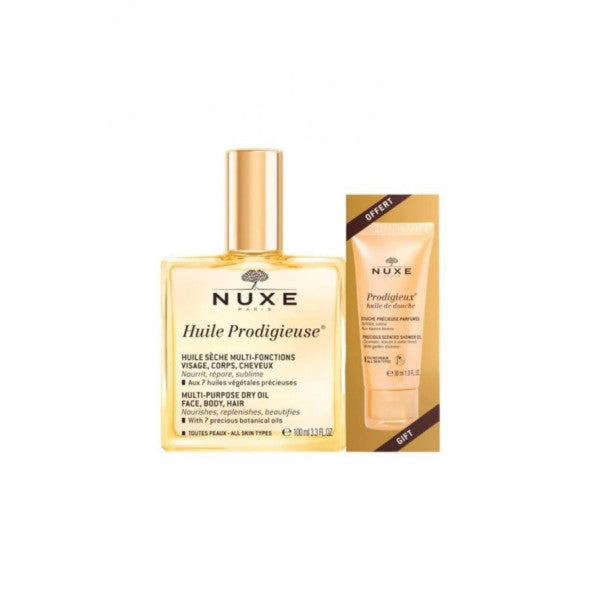 Nuxe Huile Prodigieuse 100 Ml + Shower Oil 30 Ml Gift Skin Care Oil