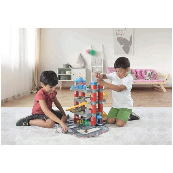 Dolu 5159 Motor Skill Educational Learning Toy 4 Tiers Garage Racing Road Track Set