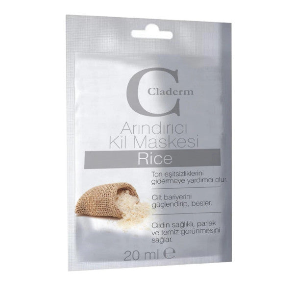 Claderm Clay Mask 20 Ml Sachet – Rice