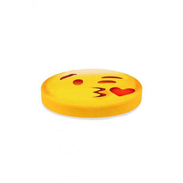 Kiss Emoji Design Circle Pillow Cushion Ø40