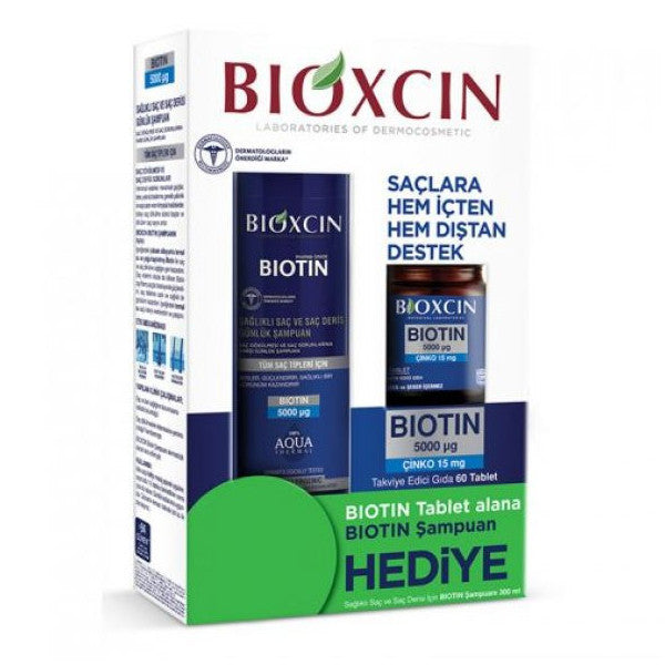 Bioxcin Biotin 5000 Μg Zinc 15 Mg Alana Biotin Shampoo 300 Ml