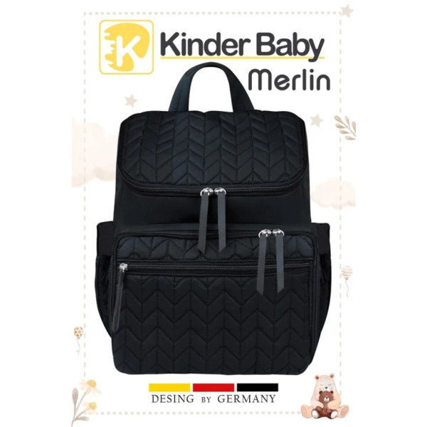 Kinder Baby Merlin Mother Baby Care Bag Black