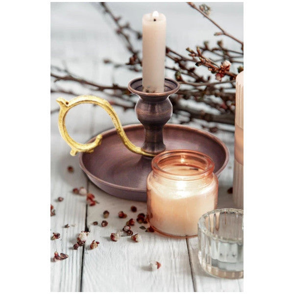 Turna Copper Alem Candle Holder Plain Oxide Turna2581-3