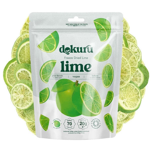 Freeze Dried Lime Fruit Chips 20Gr