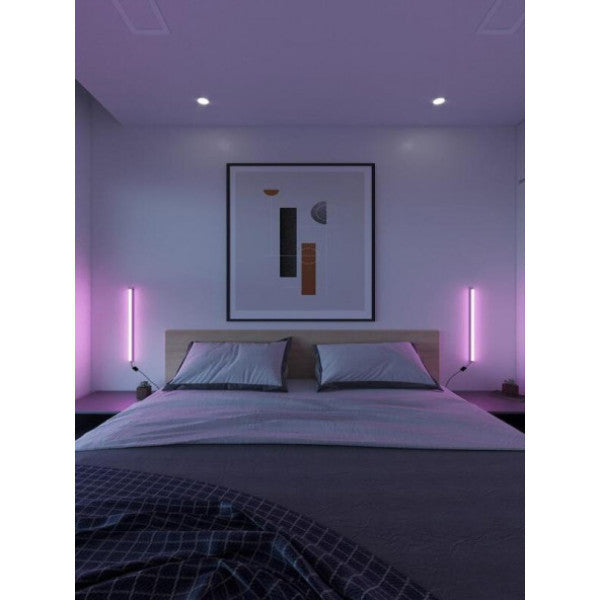 Neeko 2 Pieces Mini Wall Sconce With Remote Control Rgb Led 16 Colors