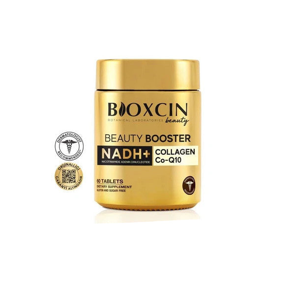 Bioxcin Beauty Booster 60 Tablets - Collagen Nadh+ Co Q10 Glutathione Biotin Astaxanthin