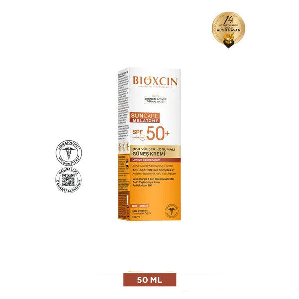 Bioxcin Sun Care Sunscreen For Blemish-Prone Skin Spf 50 50 Ml - Alpha Arbutin, Collagen, Hyaluronic Acid