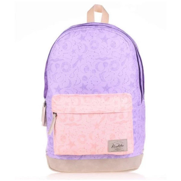 Kaukko Wichlight Planet Girls School And Daily Backpack - Purple