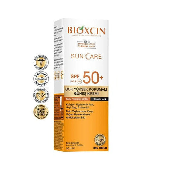 Bioxcin Color Sun Care Spf 50 Very High Protection Sun Cream For Dry, Normal Skin, Water Resistant 50 Ml