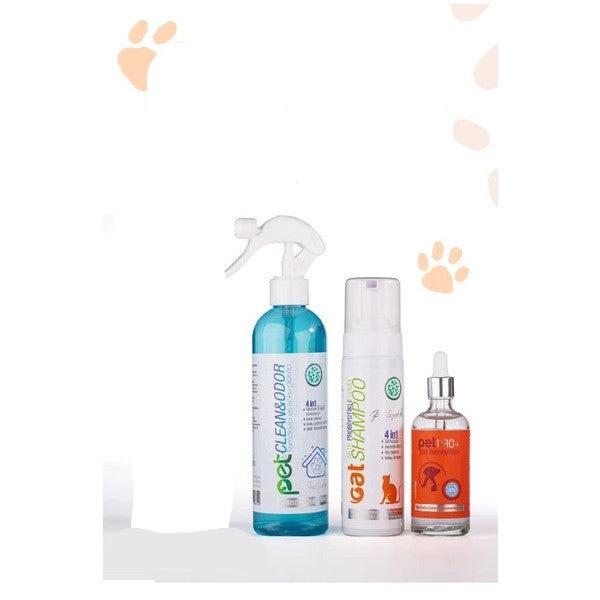 Vetorin Advantageous Triple Cat Set, Moisturizing, Fur Care, Odor Preventive, Immune Support