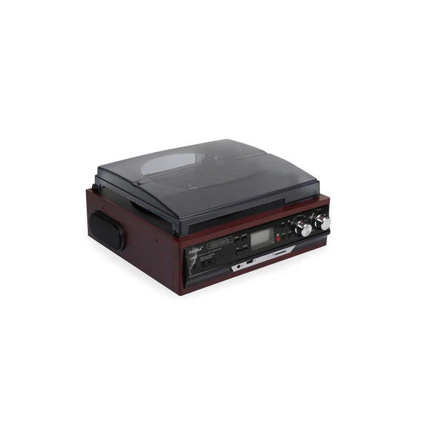 Ultratekno New Model Remote Control Bluetooth Record Player Cassette Player Usb Sd Card Aux Support Fm Radio Turntable