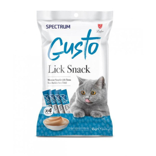 Spectrum Gusto Lick Snack Tuna 4X15Gr